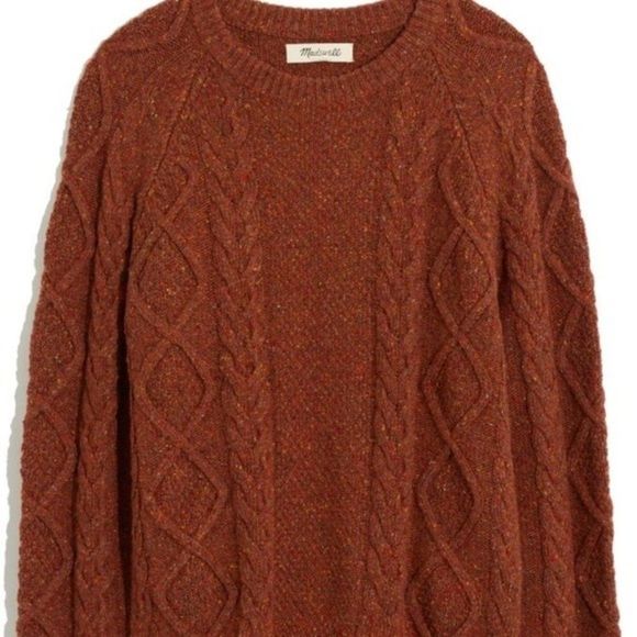 Madewell Donegal Cableknit Fisherman Jumper Sweater - Picture 14 of 14